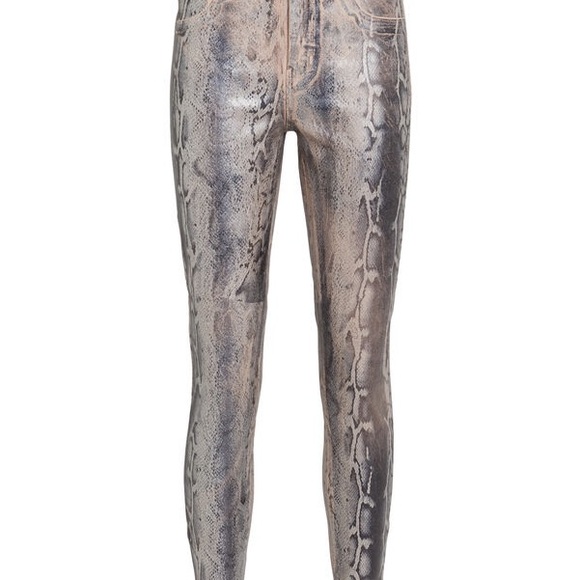 L'AGENCE
Margot Foiled Python Skinny Jeans - Picture 3 of 9